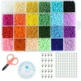 thumbnail image 2 of Glass Seed Beads,24 Grids 3mm Glass Glass Bead Set Glass Seed Beads Set Impressive Results, 2 of 9