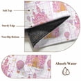 thumbnail image 6 of Pink Castle Round Area Rug 3Ft Washable Small Circle Rugs for Kitchen Entryway, Balloon Modern Art Stars Moon Non-Slip Carpet Floor Mats Indoor Outdoor Carpet Runner Aesthetic Home Decor, 6 of 8