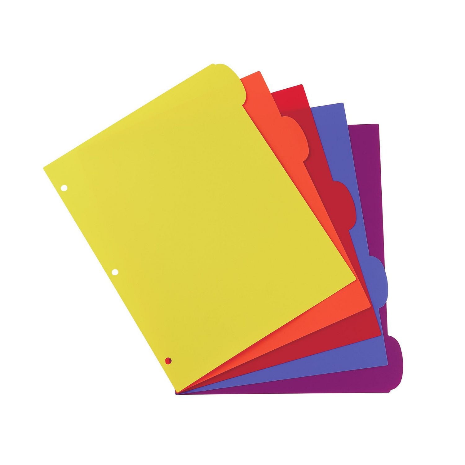 PEN+GEAR DURABLE VIEW WRITE ON 5 TAB DIVIDER, WRITE ON TAB