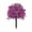 Purple, variant on Artificial Boxwood Topiary Ball Set of 2 - UV Resistant Shrubs with Lavender Accents & Ground Spikes for Porch, Patio & Indoor Planters