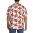 thumbnail image 3 of Goofa Hand drawn octopus Printed Men's Casual Short-sleeved Shirt,Lightweight Breathable Button-down,Summer Casual men's top,Versatile Fashion shirt-XX-Large, 3 of 5