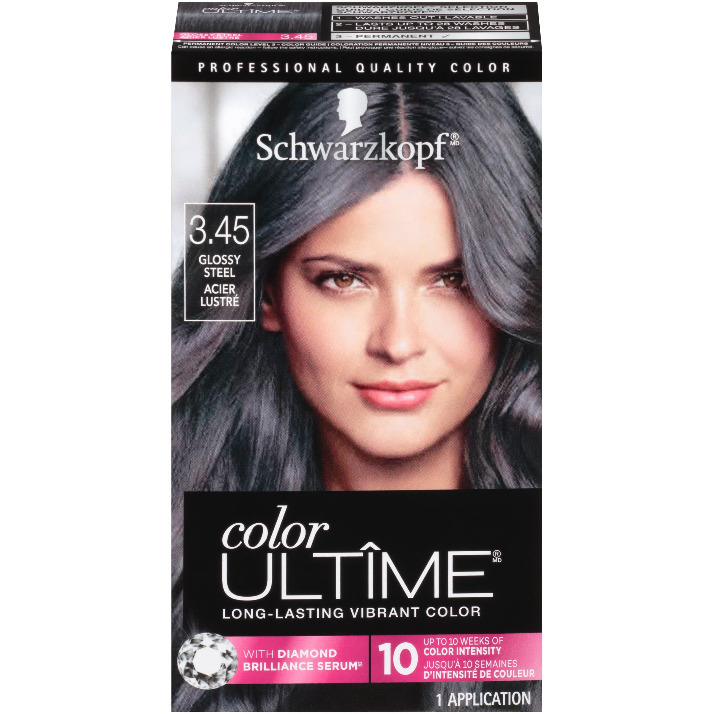 Schwarzkopf Color Ultime Metallics Permanent Hair Color Cream, Glossy Steel Schwarzkopf Color Ultime Metallics Permanent Hair Color Cream, Glossy Steel