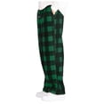 thumbnail image 3 of NIEWTR Men's Plaid Lounge Bottoms Elastic Waist Checkered Sleep Pajama Long Pants with Drawstring Pockets Sleepies Pajamas(Z06-Green,XL), 3 of 9
