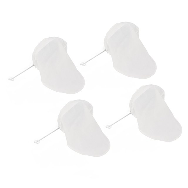 10Pcs Ultra Fine Mesh Strainer Bag Tea Filters Empty Tea Filter Bags Resuable Mesh Filter Bag Traditional Thai Style Tea Filter with Zipper