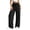 Black, variant on ZZwxWA Wide Leg Knit Pants for Women Loose Fit Lounge Pants Straight Leg Drawstring Elastic Waist Sweatpants with Pockets