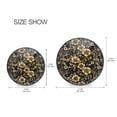 thumbnail image 2 of Wall Clock Battery Operated Non-Ticking Silent for Living Room Bedroom Kitchen Office Decor Gold Flowers and Leaves 9.5", 2 of 10