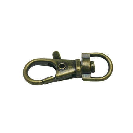

Fenggtonqii Bronze 0.4 Inner Diameter D Ring Small Fisheye Buckle Lobster Clasps Swivel Snap Hooks Pack of 10