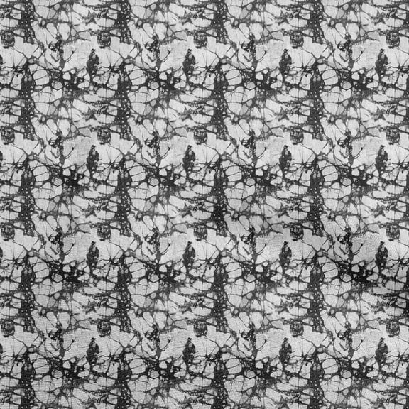 oneOone Cotton Silk Black Fabric Aian Batik Sewing Craft Projects Fabric Prints By Yard 42 Inch Wide