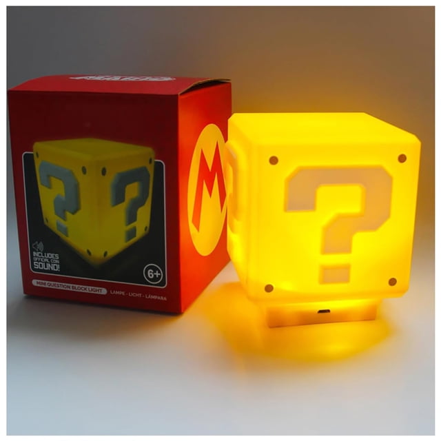 Signo de interrogación de carga de Night Light QIYES Super Mario Bros