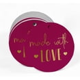 thumbnail image 2 of Inkdotpot Real Gold Foil Made With Love Text Tags Favor Hang Paper Tags 100 Pieces, 2 of 6