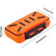 thumbnail image 2 of Caja de almacenamiento de señuelos de pesca naranja, caja de aparejos de pesca portátil impermeable, caja de aparejos de pesca con divisores ajustables, caja de aparejos de pesca para pescar señuelos, 2 of 5
