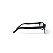 Walmart Designer Looks for Less Adult Plastic Rectangular Eyeglasses with Case Clear / Demo Tint, FM14099, Black, 54-16-140