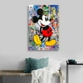 thumbnail image 4 of Banksy Graffiti Street Art Mickeys Artworks Canvas Poster Room Aesthetic Wall Art Prints Home Modern Decor Gifts 08x12inch(20x30cm), 4 of 6