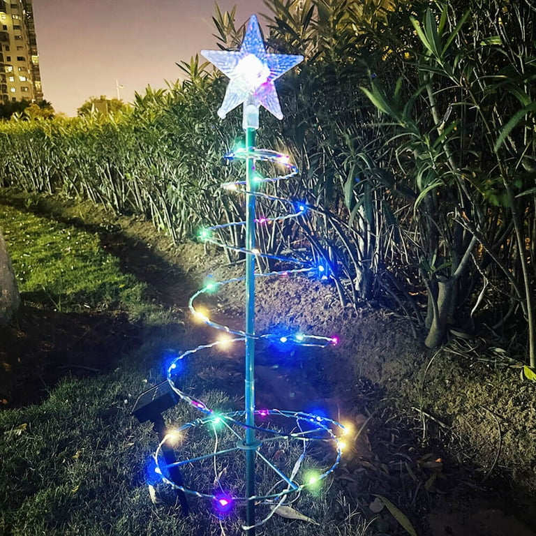 Outdoor solar christmas tree deals