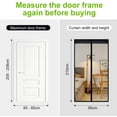 thumbnail image 2 of Magnetic Fly Screen Door Keep Insects Out Mosquito Door Screen Easy to Install without Drilling Top-to-Bottom Seal Automatically for Balcony Sliding Living Room Children's Room, 90x210 cm, 2 of 7
