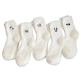 thumbnail image 2 of Women's Mid-calf Length Sock Cute Mink Fur Thick Winter Socks, 2 of 2