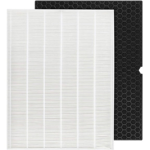 116130 HEPA Replacement Filter H 116130 for Winix 5500-2 Plasmawave Air Enjinzz and Models AM80 - H13 True HEPA and Activated Carbon Filter Combo Pack