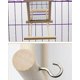 thumbnail image 5 of Birdmirror Bird Swing, juguetes de jaula de loro, juego de columpio con espejo compatible con guacamayo africano canico cacatúa Afortunado Sencillez, 5 of 5