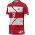 thumbnail image 2 of Men's GameDay Greats Rose Lavelle Red Wisconsin Badgers Lightweight Alumni Soccer Jersey, 2 of 4