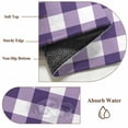 thumbnail image 6 of Purple Checkered Runner Rug 2.7x5 FT, Non Slip Entryway Carpet, Farmhouse Buffalo Plaid Washable Soft Floor Carpet Entrance Mat Non-Shedding Throw Rug for Hallway Laundry Room Bedside, 6 of 9