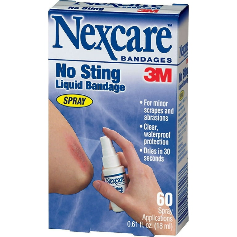 Nexcare No Sting Liquid Bandage Spray 0.61 fl oz 1 Pack