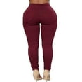 thumbnail image 3 of Womens Slim Fit High Waist Stretch Long Pants Pencil Trousers, 3 of 4