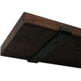thumbnail image 2 of CONSDAN Floating Shelves, USA Grown Solid Oak Hardwood, Wall Shelves for Bedroom, Bathroom, Living Room, Kitchen, Dark Walnut, 2 of 6