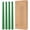 Green, variant on 4 Pack Red Taper Candles - Taper Candles 10 Inch Dripless, Smokeless & Unscented - 8 Hours Long Burning - Hand Poured Tall Candlesticks - Ideal for Weddings, Dinner Parties, and Home Decor