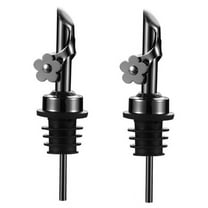 2Pack Stainless Steel Oil Pour Spouts, Replacement Bottle Pourers Oil Spout Liquor Pou y9519