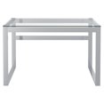 thumbnail image 3 of Console/Bureau en Acier Inoxydable et Verre - Argent, 3 of 7