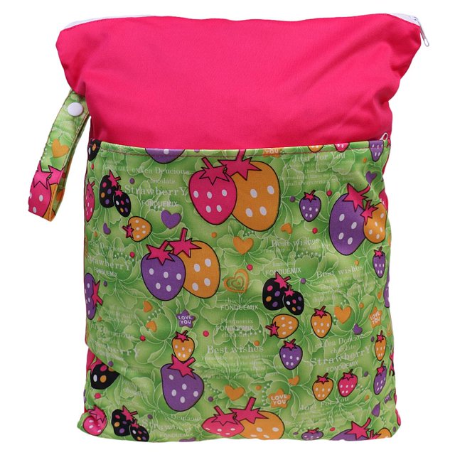 Cremallera impermeable del organizador del viaje del bolso del pañal del bolso del pañal del bolso de momia del bebé de historieta Rosa Sunnimix Portapañales