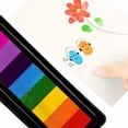 thumbnail image 2 of 8-Color Long Strip Bubble Box Finger Painting Ink Pad for Kids DIY and Palm Art, 2 of 6