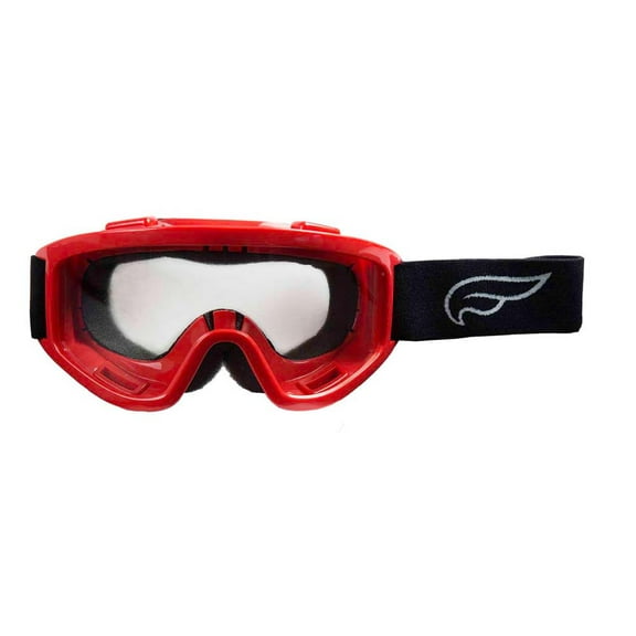 Fulmer 601 Ignite Youth MX Offroad Goggles Red w/Clear Lens