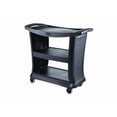 thumbnail image 4 of Rubbermaid Commercial Executive Service Cart, Three-Shelf, 20.33w x 38.9d x 38.9 h, Black -RCP9T6800BK, 4 of 5