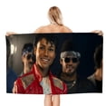 thumbnail image 1 of MICHAEL JACKSON Toalla de playa de secado rápido con diseño temático, regalo para mujeres y niñas, ideal para cumpleaños, fans, amantes de la música, uso en la playa o al aire libre, 78 × 150 cm, 1 of 6