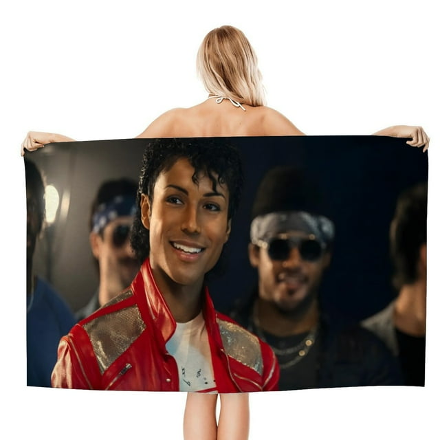 MICHAEL JACKSON Toalla de playa de secado rápido con diseño temático, regalo para mujeres y niñas, ideal para cumpleaños, fans, amantes de la música, uso en la playa o al aire libre, 78 × 150 cm