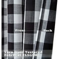 thumbnail image 4 of MURMUREY Buffalo Curtains for Living Room, Farmhouse Buffalo Check Textured Grommet Window Curtain Panels for Bedroom, Black and White, 37 x 84 Inch, 2 Panels, 4 of 7
