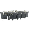 thumbnail image 2 of Summon 11 Piece Outdoor Patio Sunbrella� Dining Set, 2 of 9
