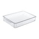 thumbnail image 2 of Fiudx Organizador de Plástico Transparente para Refrigerador, Versátil, Apilable, para Organizar La Despensa, La Cocina y El Congelador, Ahorra Espacio, Fácil de Limpiar, 23 X 20,5 X 5,5 Cm., 2 of 6