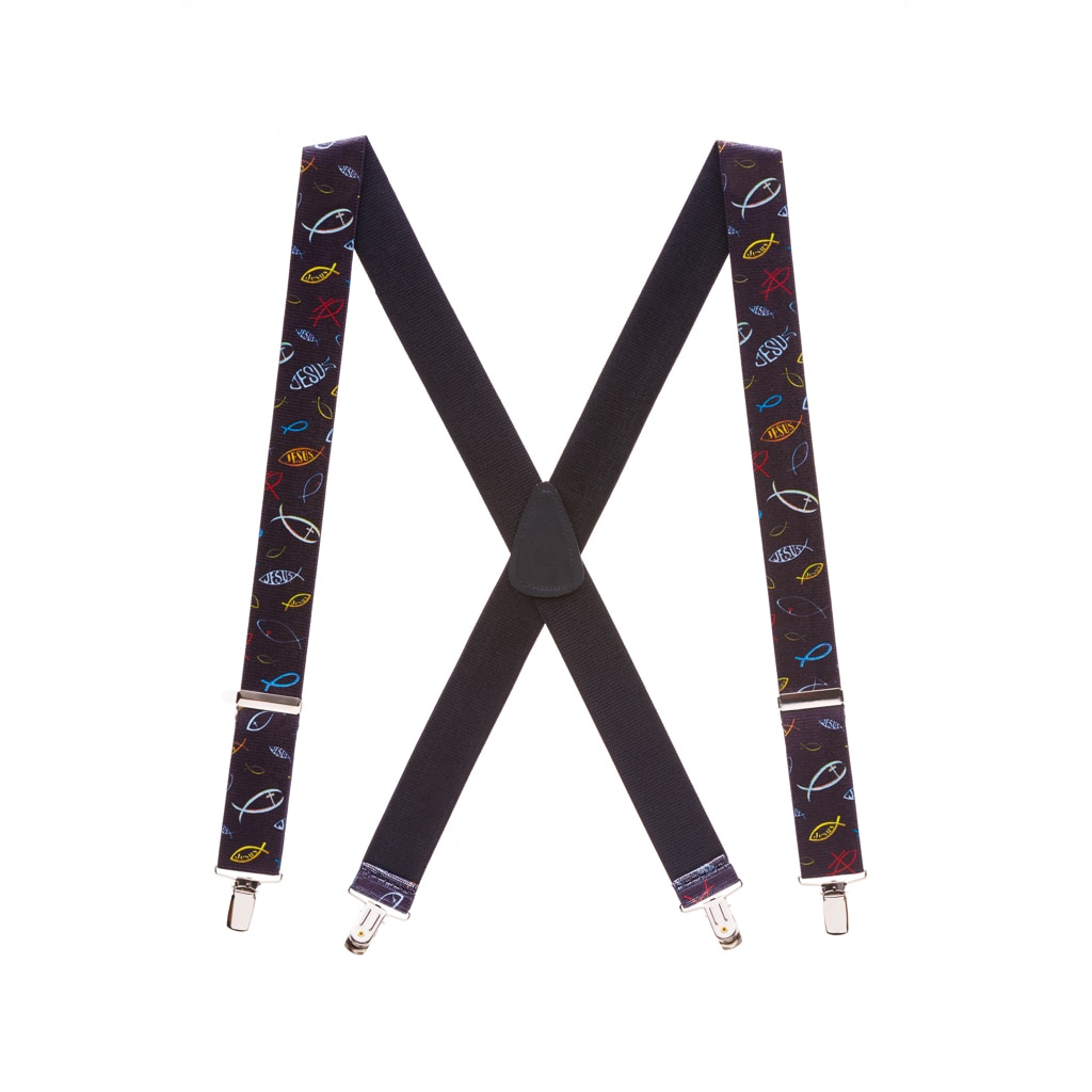 SuspenderStore Suspender Store Christian Fish Suspenders 042