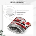 thumbnail image 5 of Kll Buffalo Plaid Love And Gnome Oven Gloves And Pot Holders Grill Gloves - Oven Gloves And Pot Holders, Non-Slip Cooking Gloves With Recycled Pads, 5 of 9