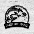 thumbnail image 4 of Craftnamesign Custom Atlantic Salmon Fishing Metal Sign LED Light, Fishing Sign, Fishing Wall Decor, 4 of 5