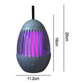 thumbnail image 2 of Lámpara matamoscas electrónica portátil recargable por USB/Zapper para viajes de verano, al aire libre, 2 of 5