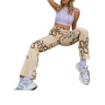thumbnail image 3 of Seyurigaoka Women Straight Leg Jeans High Waist Floral Print Loose Denim Pants, 3 of 9