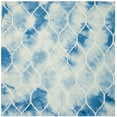 thumbnail image 2 of Safavieh Dip Dye Christabella Distressed Area Rug, Blue/Ivory, 7' x 7' Square, 2 of 7
