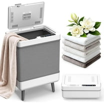 WAA 35 L Towel Warmer Bucket Fits 3 Towels/Blankets,Aromatherapy,Temp/Timer,Foldable Bathroom Auto Shut Off​