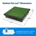 thumbnail image 3 of PetSafe Pet Loo Portable Dog Potty - Pet Toilet Alternative for Puppy Pads - Medium - Perfect for House Training - Easy-to-Clean Grass Mat, 3 of 7