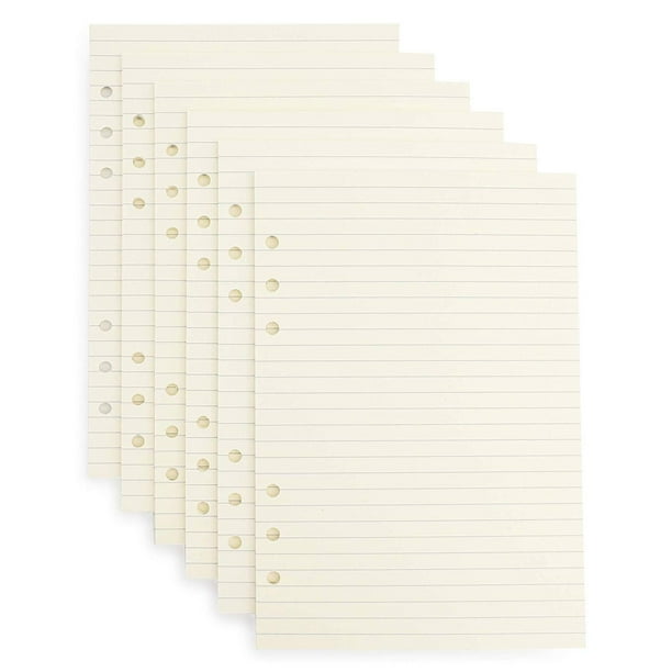 300 Sheets A5 Lined Filler Paper Binder Notebook Papers 6 Hole Punch