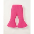 thumbnail image 6 of Infant Girls Clothes Baby Girl Pants Toddler Leggings 3 Pack Flare Baby Pants 3 6 9 12 18 24 Months Bell-bottoms for Girls Black Purple Red, 6 of 8