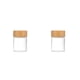 thumbnail image 1 of Bewildely Recipientes para condimentos de especias Posición de orificio ajustable Vidrio premium Usos convenientes Frascos de especias de vidrio 47*60 60ml 2piezas, 1 of 6